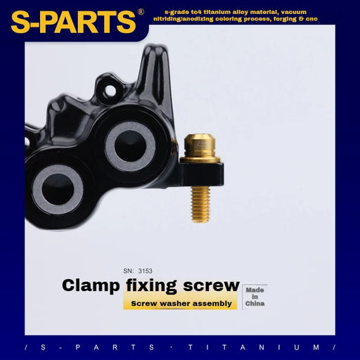 S-PARTS M6 Titanium Step Washer for Disc Brake Systems Shimano / SRAM / Magura / Avid / Trickstuff
