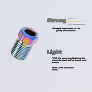 S-PARTS M8 Titanium Hydraulic Hose Bolt Shimano XTR / Ultegra / Dura-Ace & SRAM Road