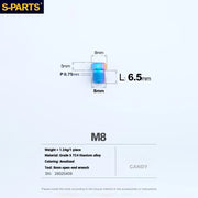 S-PARTS M8 Titanium Hydraulic Hose Bolt Shimano XTR / Ultegra / Dura-Ace & SRAM Road SRAM Road hydraulic brake systems Candy