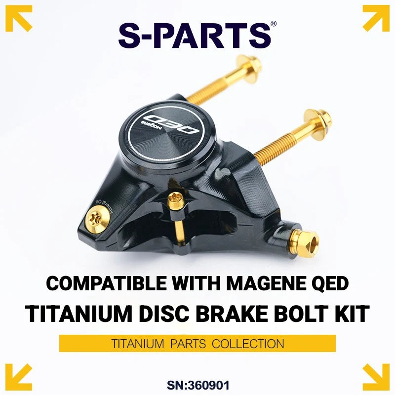 S-PARTS MAGENE QED Titanium Disc Brake Bolt Kit