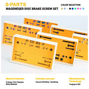 S-PARTS MAGENE QED Titanium Disc Brake Bolt Kit