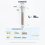 S-PARTS MAGENE QED Titanium Disc Brake Bolt Kit Rear Brake Caliper Mounting Bolt (1pc)
