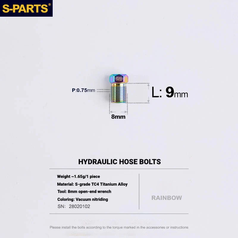 S-PARTS MAGENE QED Titanium Disc Brake Bolt Kit