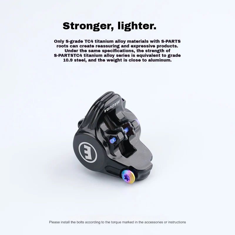 S-PARTS Magura MT8 SL FM Titanium Disc Brake Screw Set