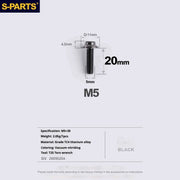 S-PARTS R9270 R8150 R7170 Red Force Rival for Shimano SRAM Road Disc Brake Adapter Mount Bolt