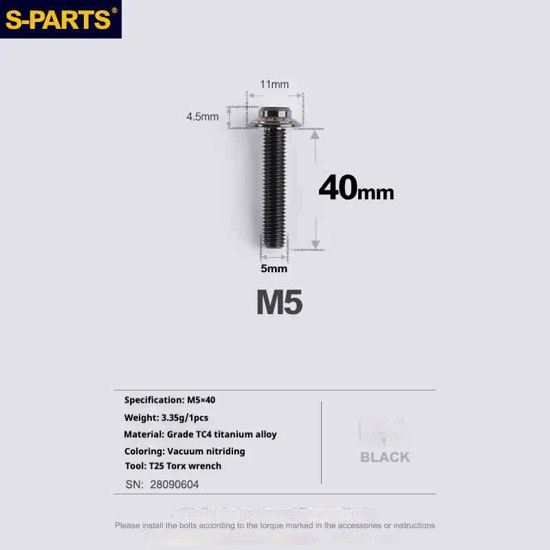 S-PARTS R9270 R8150 R7170 Red Force Rival for Shimano SRAM Road Disc Brake Adapter Mount Bolt