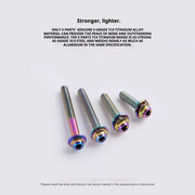 S-PARTS R9270 / R8150 / R7170 / RED / Force / Rival Titanium Road Disc Brake Adapter Mount Bolts & Caliper Fixing Screws — Shimano / SRAM
