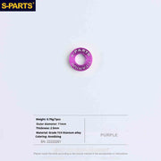 S-PARTS R9270 / R8150 / R7170 / RED / Force / Rival Titanium Road Disc Brake Adapter Mount Bolts & Caliper Fixing Screws — Shimano / SRAM