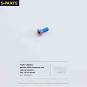 S-PARTS R9270 / R8150 / R7170 / RED / Force / Rival Titanium Road Disc Brake Adapter Mount Bolts & Caliper Fixing Screws — Shimano / SRAM