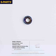 S-PARTS R9270 / R8150 / R7170 / RED / Force / Rival Titanium Road Disc Brake Adapter Mount Bolts & Caliper Fixing Screws — Shimano / SRAM