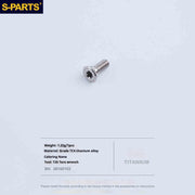S-PARTS R9270 / R8150 / R7170 / RED / Force / Rival Titanium Road Disc Brake Adapter Mount Bolts & Caliper Fixing Screws — Shimano / SRAM