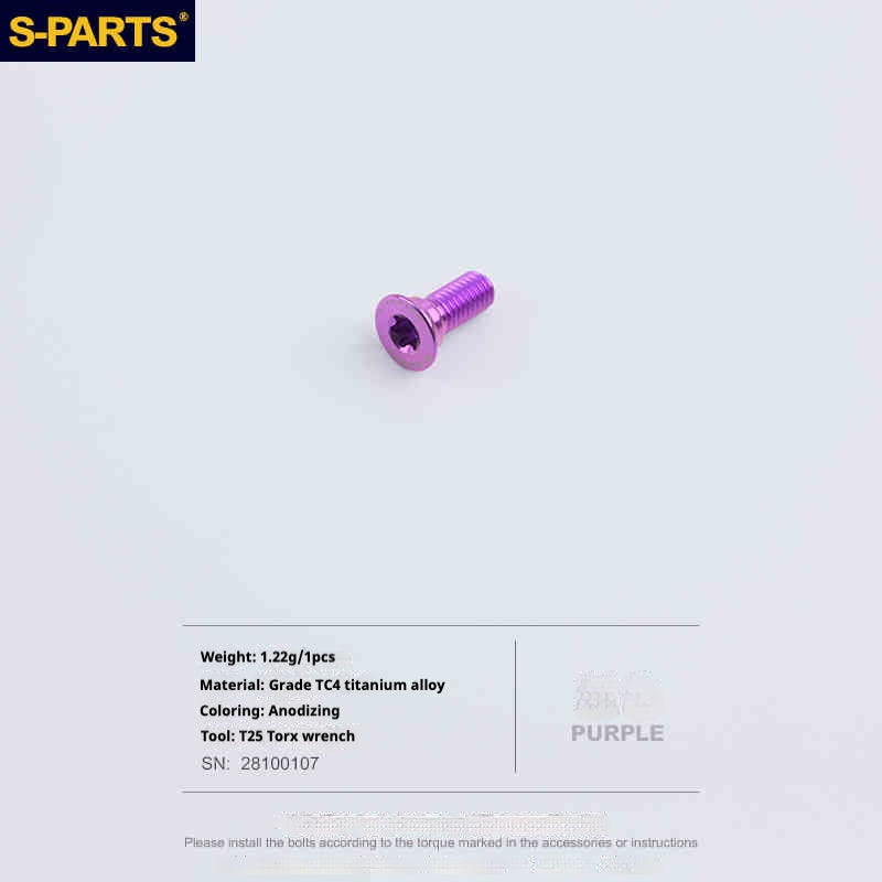 S-PARTS R9270 / R8150 / R7170 / RED / Force / Rival Titanium Road Disc Brake Adapter Mount Bolts & Caliper Fixing Screws — Shimano / SRAM