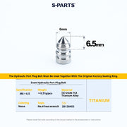 S-PARTS Road Bike Disc Brake Titanium Alloy Screw Set for SRAM RED / Force / Rival 12-Speed AXS
