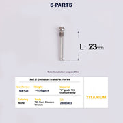 S-PARTS Road Bike Disc Brake Titanium Alloy Screw Set for SRAM RED / Force / Rival 12-Speed AXS