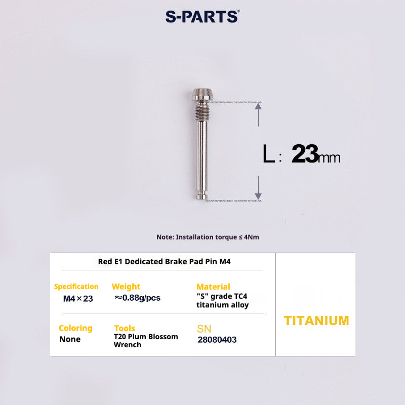 S-PARTS Road Bike Disc Brake Titanium Alloy Screw Set for SRAM RED / Force / Rival 12-Speed AXS