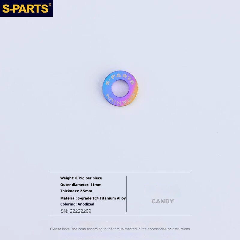 S-PARTS Road Bike Disc Brake Titanium Alloy Screw Set for SRAM RED / Force / Rival 12-Speed AXS