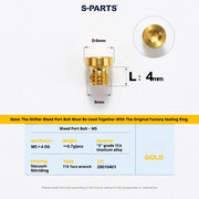 S-PARTS Road Bike Disc Brake Titanium Alloy Screw Set for SRAM RED / Force / Rival 12-Speed AXS