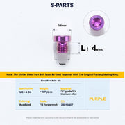 S-PARTS Road Bike Disc Brake Titanium Alloy Screw Set for SRAM RED / Force / Rival 12-Speed AXS