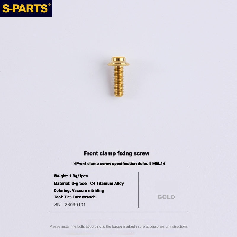 S-PARTS Road Bike Disc Brake Titanium Alloy Screw Set for SRAM RED / Force / Rival 12-Speed AXS