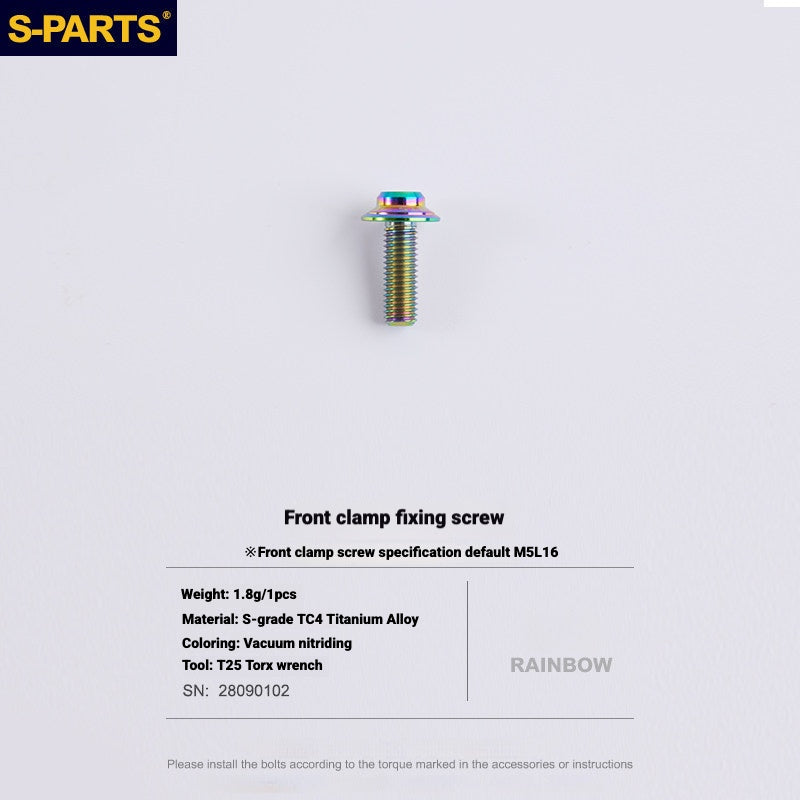 S-PARTS Road Bike Disc Brake Titanium Alloy Screw Set for SRAM RED / Force / Rival 12-Speed AXS
