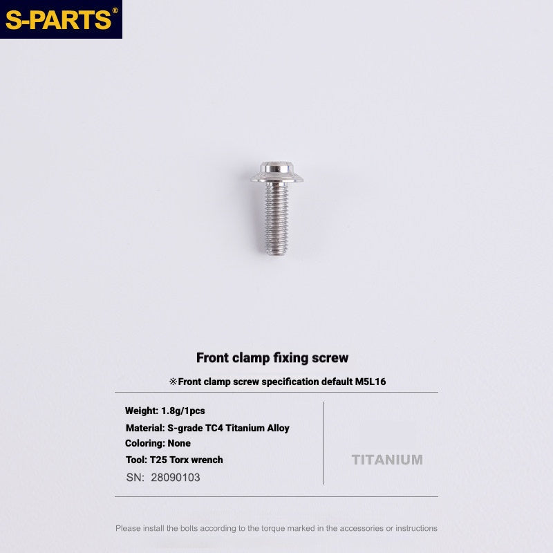 S-PARTS Road Bike Disc Brake Titanium Alloy Screw Set for SRAM RED / Force / Rival 12-Speed AXS
