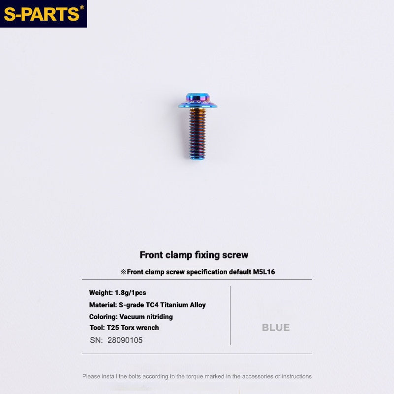 S-PARTS Road Bike Disc Brake Titanium Alloy Screw Set for SRAM RED / Force / Rival 12-Speed AXS