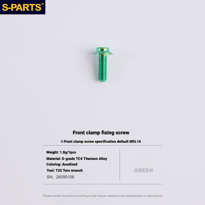 S-PARTS Road Bike Disc Brake Titanium Alloy Screw Set for SRAM RED / Force / Rival 12-Speed AXS