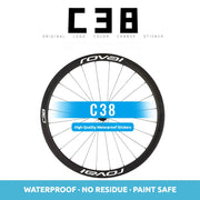S-PARTS Roval C38 DISC Wheel Decal Kit for Specialized Roval Carbon Wheels