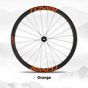 S-PARTS Roval C38 DISC Wheel Decal Kit for Specialized Roval Carbon Wheels Orange Red