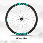 S-PARTS Roval C38 DISC Wheel Decal Kit for Specialized Roval Carbon Wheels Tiffany Blue