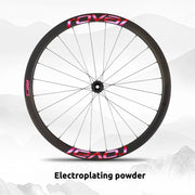 S-PARTS Roval C38 DISC Wheel Decal Kit for Specialized Roval Carbon Wheels Chrome Pink