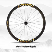 S-PARTS Roval C38 DISC Wheel Decal Kit for Specialized Roval Carbon Wheels Chrome Gold