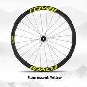 S-PARTS Roval C38 DISC Wheel Decal Kit for Specialized Roval Carbon Wheels Fluorescent Yellow