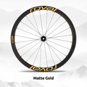 S-PARTS Roval C38 DISC Wheel Decal Kit for Specialized Roval Carbon Wheels Matte Gold