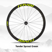 S-PARTS Roval C38 DISC Wheel Decal Kit for Specialized Roval Carbon Wheels Bud Green