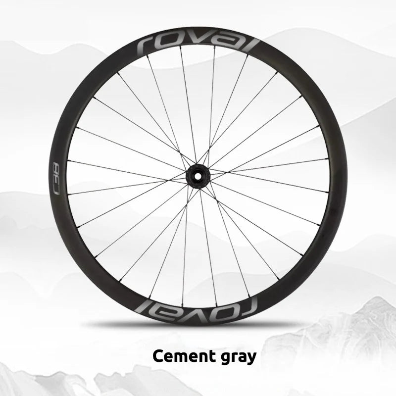 S-PARTS Roval C38 DISC Wheel Decal Kit for Specialized Roval Carbon Wheels Gray