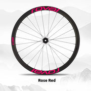 S-PARTS Roval C38 DISC Wheel Decal Kit for Specialized Roval Carbon Wheels Rose Red