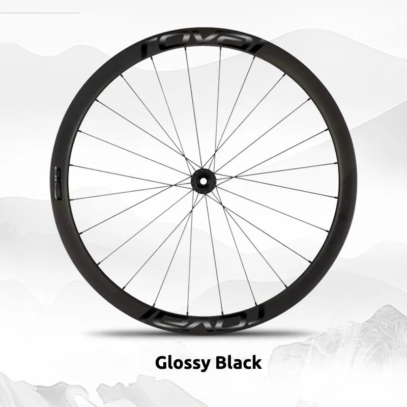 S-PARTS Roval C38 DISC Wheel Decal Kit for Specialized Roval Carbon Wheels Gloss Black