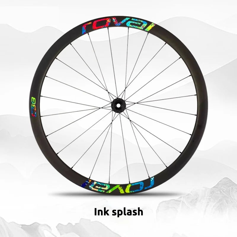 S-PARTS Roval C38 DISC Wheel Decal Kit for Specialized Roval Carbon Wheels Ink Splash