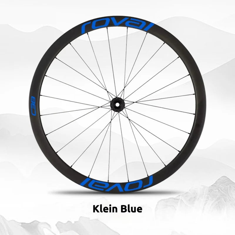 S-PARTS Roval C38 DISC Wheel Decal Kit for Specialized Roval Carbon Wheels Blue