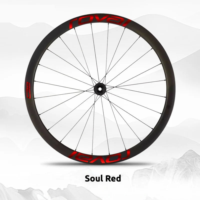 S-PARTS Roval C38 DISC Wheel Decal Kit for Specialized Roval Carbon Wheels Soul Red