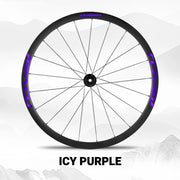 S-PARTS ROVAL TERRA Wheel Decal Kit Custom Color Logo Stickers for Gravel & Road Bike Wheels Ice Purple
