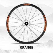 S-PARTS ROVAL TERRA Wheel Decal Kit Custom Color Logo Stickers for Gravel & Road Bike Wheels Orange Red