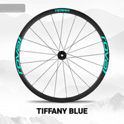 S-PARTS ROVAL TERRA Wheel Decal Kit Custom Color Logo Stickers for Gravel & Road Bike Wheels Tiffany Blue
