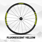 S-PARTS ROVAL TERRA Wheel Decal Kit Custom Color Logo Stickers for Gravel & Road Bike Wheels Fluorescent Yellow
