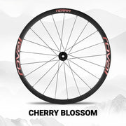 S-PARTS ROVAL TERRA Wheel Decal Kit Custom Color Logo Stickers for Gravel & Road Bike Wheels Cherry Blossom