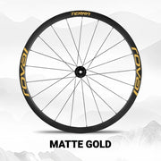 S-PARTS ROVAL TERRA Wheel Decal Kit Custom Color Logo Stickers for Gravel & Road Bike Wheels Matte Gold