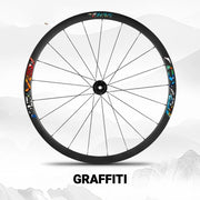 S-PARTS ROVAL TERRA Wheel Decal Kit Custom Color Logo Stickers for Gravel & Road Bike Wheels Multicolor