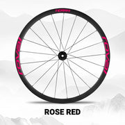 S-PARTS ROVAL TERRA Wheel Decal Kit Custom Color Logo Stickers for Gravel & Road Bike Wheels Rose Red