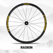 S-PARTS ROVAL TERRA Wheel Decal Kit Custom Color Logo Stickers for Gravel & Road Bike Wheels Brushed Gold